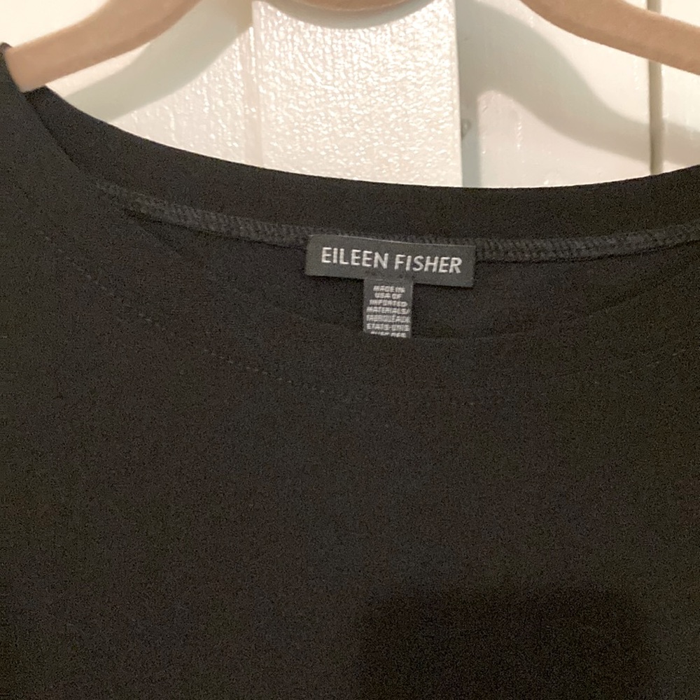 EILEEN FISHER Black top size PS/PP worn once because it is too big for me